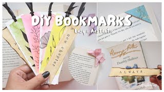 DIY Easy amp Aesthetic Bookmark Ideas  Aasthaetics [upl. by Yojenitsirk]