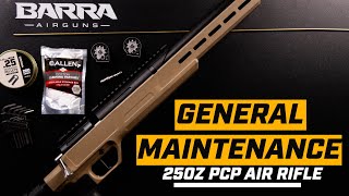 Barra 250z PCP Air Rifle  General MaintenanceOverview [upl. by Eulaliah]