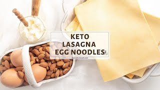 Homemade Keto Lasagna Noodles Pasta Sheets Recipe [upl. by Attiuqal]