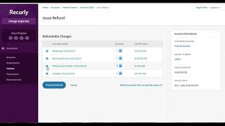 Refunds  Recurly Demo [upl. by Annazor393]