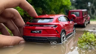 Mini Lamborghini Urus SUV  Off roading  Diecast Model Car Unboxing [upl. by Romonda]