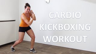 Cardio Kickboxing Workout – Kickboxing amp Cardio Combination Workout for Fat Loss [upl. by Gratianna]