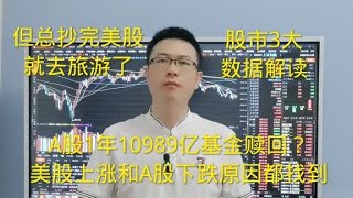 A股下跌和美股上涨原因找到？10989亿基金赎回？但总买美股后旅游 [upl. by Anasus301]