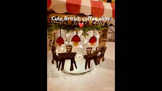 Cute British coffee shop❤️youtube shorts painting School art and crafts DIY art and crafts [upl. by Ariat]