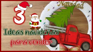 3 IDEAS NAVIDEÑAS PARA VENDER 2023  Manualidades para navidad  Christmas crafts to sell [upl. by Ecallaw626]