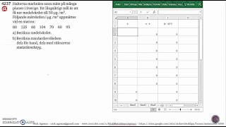 Matematik 5000 Ma 2c Kapitel 4  Statistik  Läges och spridningsmått  Standardavvikelse 4234 [upl. by Banky]