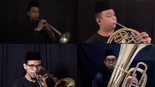 Negaraku  Malaysia National Anthem  Brass Quartet [upl. by Nosdivad838]