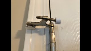 How To Install A Door Stop On Hinge Pin [upl. by Hctim]