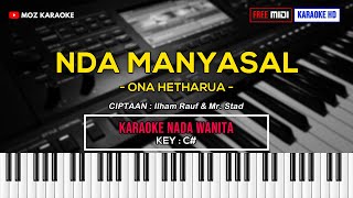 NDA MANYASAL  NADA WANITA  FREE MIDI  KARAOKE POP MANADO  KARAOKE HD  MOZ KARAOKE [upl. by Nihcas809]