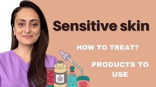 Sensitive skin  Why does it happen  How to treat  Product to use  Dermatologist  Dr Aanchal [upl. by Lalise976]