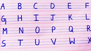 Capital letters A to Z Capital letters for kids How to write capital letters Capital letters writing [upl. by Aivan]