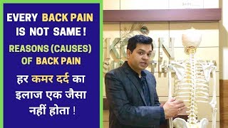 Reasons for Back Pain Every Back Pain Is Not Sameहर कमर दर्द एक जैसा नहीं होता।कमर दर्द की वजह [upl. by Ayomat562]