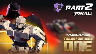 Making TRANSFORMERS ONE D16Megatron Minecraft Model timelapse Part 2 FINAL [upl. by Luht652]