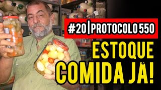 COMO ESTOCAR CONSERVAS  ARMAZENAR ALIMENTOS PARA O FUTURO  PROTOCOLO 550 DE SOBREVIVENCIALISMO 20 [upl. by Renaud]