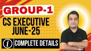 CS Executive Group 1Module 1 June 2025 Complete Details  Registration Dates Fees ODOP PET etc [upl. by Anirba]