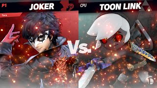 SSBU  Joker me vs Dark Toon Link [upl. by Palermo710]