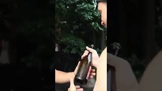 How To Sabre A Beer Bottle Sabrage 💥 [upl. by Naitsyrk]