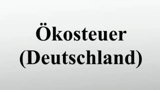 Ökosteuer Deutschland [upl. by Aroled263]