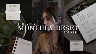 APRIL RESET ROUTINE  free notion template spring goal setting amp my monthly reset rituals [upl. by Tirza]