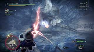 New Player vs Tempered Frostfang Barioth Monster Hunter World Iceborne Bow [upl. by Rozalin347]