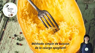 Façon SIMPLE de cuire la Courge Spaghetti AU FOUR [upl. by Reiniar]