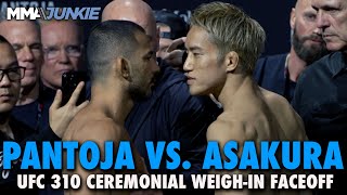 Alexandre Pantoja vs Kai Asakura Final Faceoff For Title Headliner  UFC 310  Ceremonial WeighIns [upl. by Soilisav]