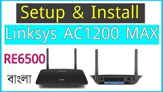 Linksys AC1200 MAX Wi Fi Range Extender RE6500 Setup [upl. by Claman]