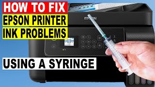 How To Fix BLACK INK NOT PRINTING  COLOR PROBLEM ON EPSON L5290 L5190 L3250 L3210 L3150 etc [upl. by Thera]