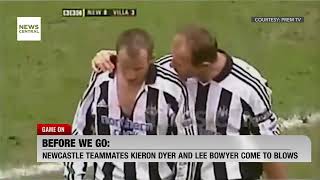 Newcastle Teammates Lee Bowyer and Kieran Dyer Come to Blows 19 Years Ago [upl. by Ramalahs103]