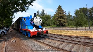 Thomas and Friends in the Town Choo Choo Train Run in Sunny Day [upl. by Aniret]