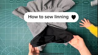 How to Sew a Lined Dress  Lining Sewing Techniques for Beginners  Easy Sewing [upl. by Aret]