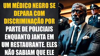 UM MÉDICO NEGRO FOI DISCRIMINADO PELA POLÍCIA EM UM RESTAURANTE QUANDO DE REPENTE ELES PERCEBEM [upl. by Notsniw]