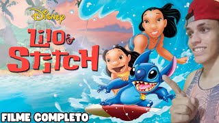 PRIMEIRA VEZ ASSISTINDO  Lilo amp Stitch  FILME COMPLETO  Marcell React [upl. by Avra]