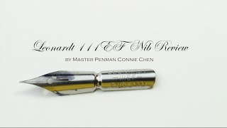 Leonardt 111 Calligraphy Nib Review by Master Penman Connie Chen [upl. by Coyle]