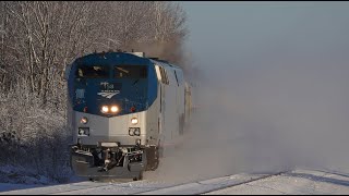 High Speed P42s  Amtrak Hiawatha Service  4K 60FPS [upl. by Ennayhc]