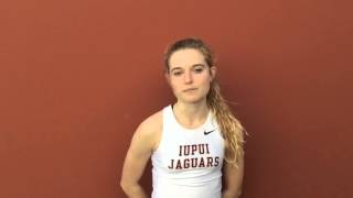 Haley Welch IUPUI  Indianapolis Challenge post meet interview [upl. by Lovel]