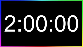 Minuteur 2 Heures ALARME🚨  Compte à Rebours 2h  Minuterie 120 Minutes  Décompte 2h [upl. by Oremo]