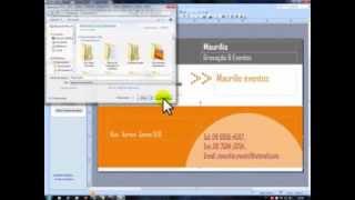 Criar Cartão de Visita  Microsoft Office Publisher 2007 [upl. by Sedda586]