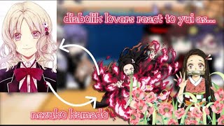 diabolik lovers react to yui as nezuko kamado [upl. by Neila]