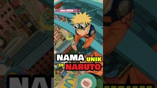 Nama Karakter Unik dan Artinya di Cerita Naruto‼️ shorts naruto faktanaruto anime [upl. by Ehcar]