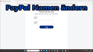 PayPal Namen ändern  so gehts ganz schnell [upl. by Ydal]