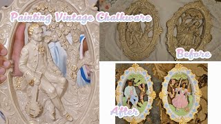 Painting Vintage Chalkware  Star Berry [upl. by Bartel]