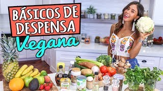 BÁSICOS EN MI DESPENSA VEGANA  LISTA DE COMPRAS [upl. by Einuj]