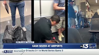 In Plane Sight Drug agents searching passengers for cash at airport gates [upl. by Close]