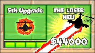 5TH TIER UPGRADES MOD  THE LASER HELICOPTER GOD  Bloons TD Battles HackMod BTD Battles [upl. by Ecilegna]