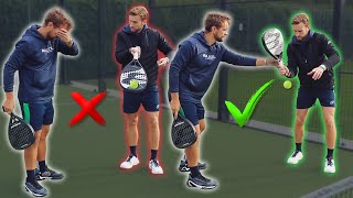 6 VOLLEY TIPS Start being EFFECTIVE at net  ThePadelSchoolcom [upl. by Biernat951]