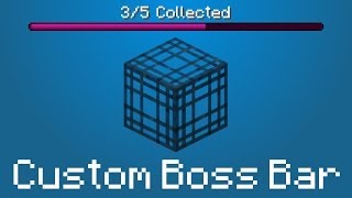 Minecraft  Custom Boss Bar using Wither Spawners [upl. by Endora]