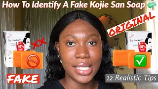 HOW TO DIFFERENTIATE BETWEEN THE FAKE AND ORIGINAL KOJIE SAN SOAP Updated realistic tips [upl. by Analaf491]