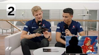 Saubers Pascal Wehrlein and Marcus Ericsson  F1 Grill The Grid [upl. by Mildrid558]