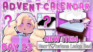 ADVENT CALENDAR DAY 23 IS A NEW DORM ITEM GIVEAWAYS Royale High Glitterfrost Update 2023 [upl. by Einaffets]